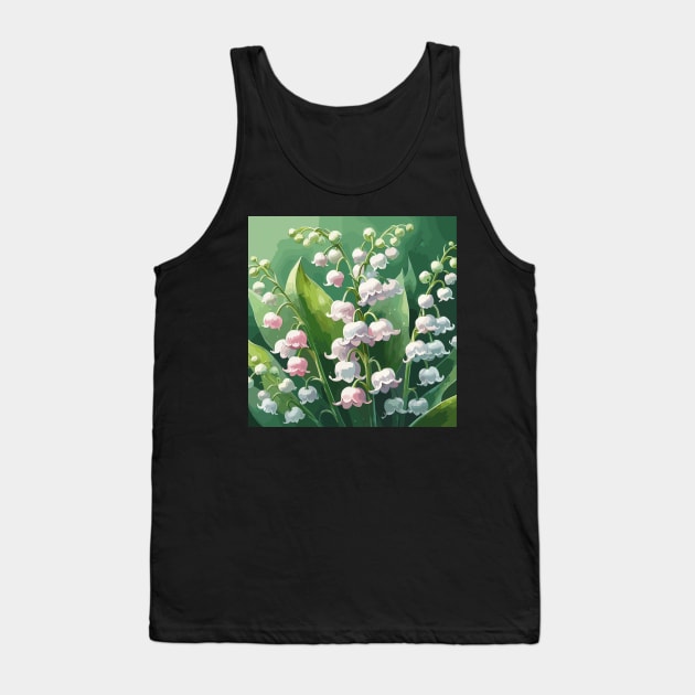 Lily of The Valley Tank Top by Siha Arts
